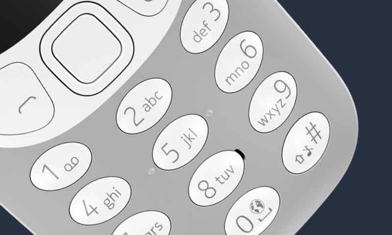 Teclado Nokia 3310. teléfono sencillo para gente mayor